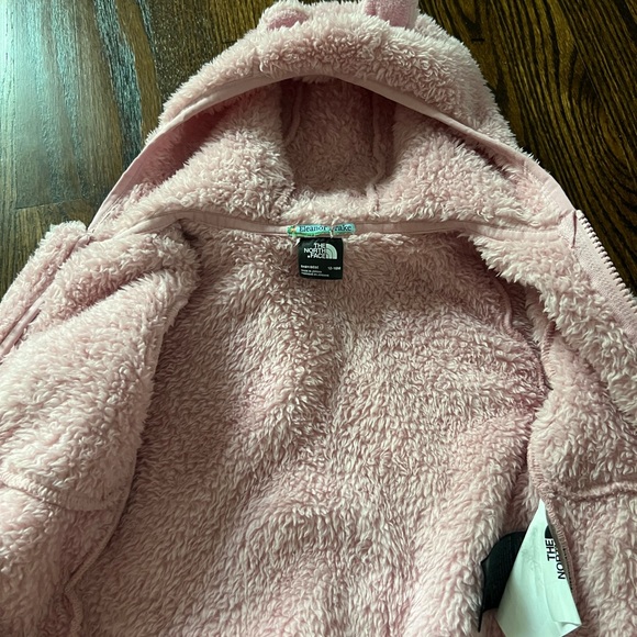 The North Face Toddler Girls Pink Baby Bear Full-Zip Hoodie (12-18 m) - Picture 3 of 4